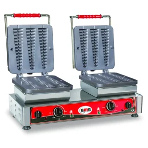 Kostenloser Versand Doppel-Waffeleisen, elektro, "Waffelino", Wechselplatten